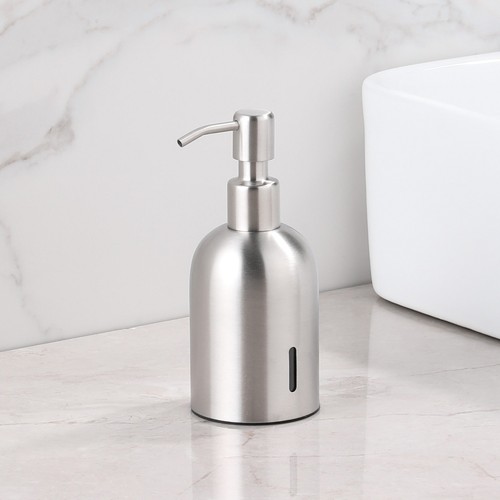 Brushed nickel soap dispenser - brushed,